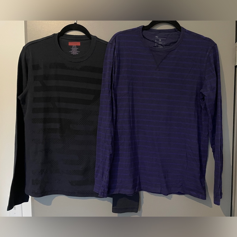 Bundle of waffle long-sleeve shirts